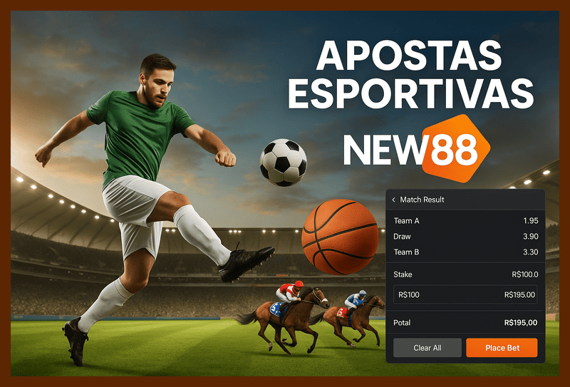 Apostas esportivas no cassino online NEW88